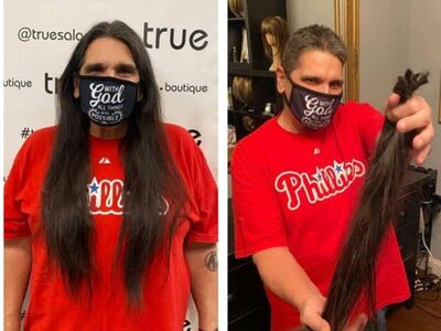 Berlin man donates over 18 inches of hair to Wigs For Kids